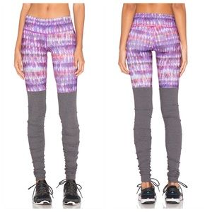 ALO YOGA Goddess Leggings PURPLE Print SZ SMALL